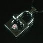 Tungsten Bronze Alloy Plated Love Lock Pendant EZ059