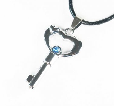 Tungsten Bronze Alloy Plated Love Key Pendant EZ060