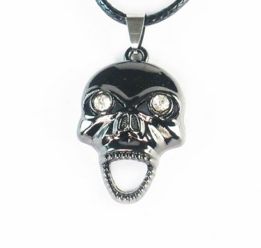 Tungsten Bronze Alloy Plated Skull Pendant EZ063