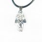 Tungsten Bronze Alloy Plated Skull Pendant EZ065