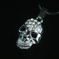 Tungsten Bronze Alloy Plated Skull Pendant EZ065