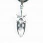 Tungsten Bronze Alloy Plated Skull Sword Pendant EZ067