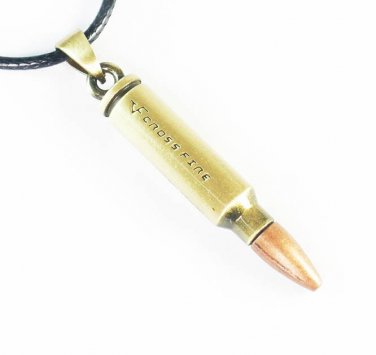 Tungsten Bronze Alloy Plated Bullet-shape Pendant EZ070