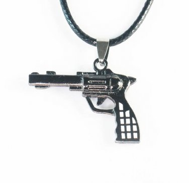 Tungsten Bronze Alloy Plated Gun-Shape Pendant EZ073