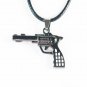 Tungsten Bronze Alloy Plated Gun-Shape Pendant EZ073