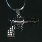 Tungsten Bronze Alloy Plated Gun-Shape Pendant EZ073