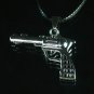 Tungsten Bronze Alloy Plated Gun-Shape Pendant EZ074