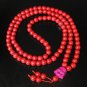 Turquoise Stone 108 0.4inch Red Beads Purple Buddhism Buddha Prayer Mala Necklace