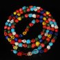 Fashion Jewelry Cool Turquoise 108 Mixed Vein 10x12mm Skull Beads Necklace