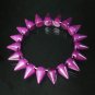 Cool Fashion Turquoise Purple Spiculate Teeth Shape Vein Beads Stretch Bracelet