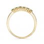 Round Emerald and Diamond Ring in 14k Yellow Gold