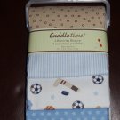 Cuddle Time -- 4 Receiving Blankets -- New With Tags