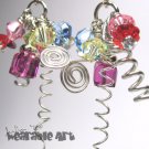 Springtime - Swarovski Crystal Leaf Earrings and Fun with Coils