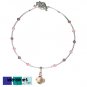 My Fair Lady - Unique Lampwork Pendant Necklace, Swarovski Crystals, Bali Silver