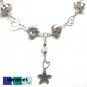Coffee Garden ~ Unique Lampwork Swarovski Starfish Pendant Necklace