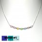 Pastel Delight ~ Swarovski Crystal Cubes Necklace & Earrings Set