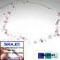 ~Flora~ 3 strand illusion / Swarovski Crystal Lariat Necklace