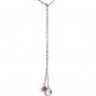 ~Flora~ 3 strand illusion / Swarovski Crystal Lariat Necklace