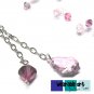 ~Flora~ 3 strand illusion / Swarovski Crystal Lariat Necklace