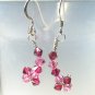 ~Ruby Illusion~ Swarovski Crystal Earrings & Necklace Set
