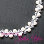 Innocence - White snowy handcrafted Swarovski necklace