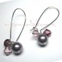 Beadalicia ~ Swarovski Crystals & Pearl Earrings