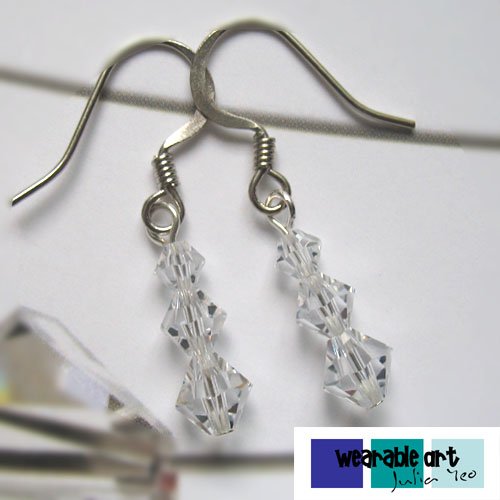 ~Innocence~ .Swarovski Crystal Earrings