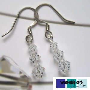 ~Innocence~ .Swarovski Crystal Earrings