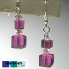 Swarovski Earrings for Wedding Brides, Bridesmaid ~ .925 Sterling Silver