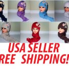 Winter Knit Hat Scarf Set heavy warm stylish pretty womens FREE SHIPPING USA.