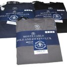 Monte Carlo Polo Jockey Club Men 2pc Pajama Set 100% Cotton Plain S/S T-Shirt