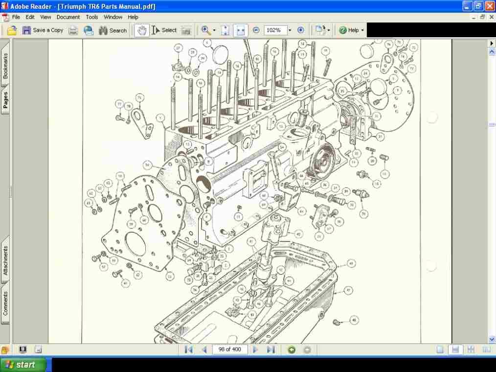 TR6 PARTS MANUAL + Triumph DIAGRAMS MANUALS TR 6 TR6