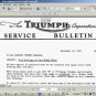 TRIUMPH Bonneville Tiger Cub SERVICE SHEET MANUALs Set