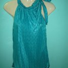 New!! Heart Soul fantastic gem glitter halter top green color size M