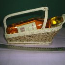 Wicker Wine or Bottle Holder Picnic  Rattan and Sedge Basket New Handcraft