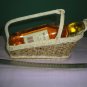 Wicker Wine or Bottle Holder Picnic  Rattan and Sedge Basket New Handcraft