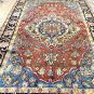 6'3x10'9 Lovely Genuine Semi Antique Persian Borchely Hand Knotted Wool Area Rug