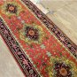 2'6 x 8'1 Persian Heriz Style Handmade Oriental Serapi Vege Dyed Wool Runner Rug