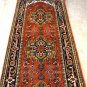 2'8 x 11'10 Heriz Style Handmade Oriental Super Serapi Vege Dyed Wool Runner Rug