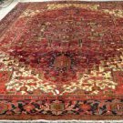 9'6x12'10 Fine Quality Stunning Genuine S Antique Persian Heriz Serapi Wool Rug