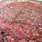 9'6x12'10 Fine Quality Stunning Genuine S Antique Persian Heriz Serapi Wool Rug