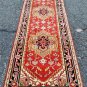 2'6x11'10 Vege Dyed Wool Handmade Persian Heriz Style Serapi Oriental Runner Rug