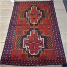 2'7 x 4'9 Pakistani Balouch Turkoman Tribal Hand Knotted Oriental Wool Area Rug