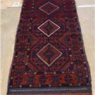 1'11x8'3 Pak Balouch Turkoman Sumak Tribal Hand Knotted Oriental Wool Runner Rug