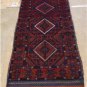 1'11x8'3 Pak Balouch Turkoman Sumak Tribal Hand Knotted Oriental Wool Runner Rug