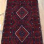 1'11x8'3 Pak Balouch Turkoman Sumak Tribal Hand Knotted Oriental Wool Runner Rug