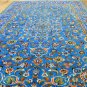 4'7x7'1 KPSI 200 Finest Blue Genuine Persian Isfahan Hand Knotted Kork Wool Rug