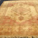 8x10 Earth Tone Colors Turkish Oushak Style Fine Romanian Hand Knotted Wool Rug