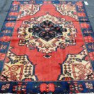 4'4 x 6'4 Beautiful Genuine Antique Persian Hand Knotted Oriental Wool Area Rug