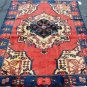 4'4 x 6'4 Beautiful Genuine Antique Persian Hand Knotted Oriental Wool Area Rug